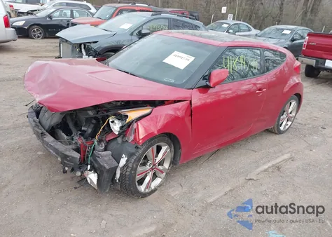 2016 Hyundai Veloster из США, поврежденный, VIN KMHTC6AD0GU304338
